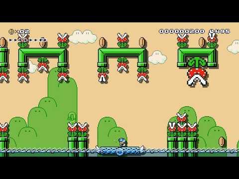 ☆★Piranha pipe platforms★☆ by Lionaris 🍄 Super Mario Maker 2 🍄 No Commentary aar