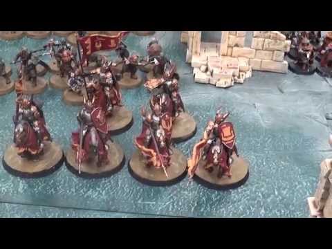 The Hobbit / Lotr Battle Report 1500 pt : Dwarfs and Men of Dale vs  Mirkwood Elves