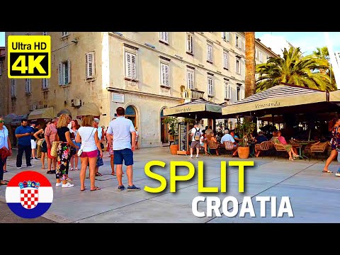 🇭🇷 Walking Tour in SPLIT city / Croatia - 4K 60fps (UHD)