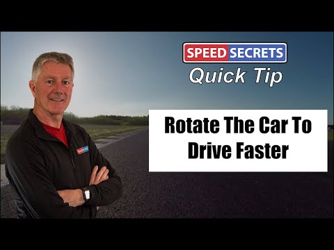 Rotate Your Car to Drive Faster: Race Track Driving Technique