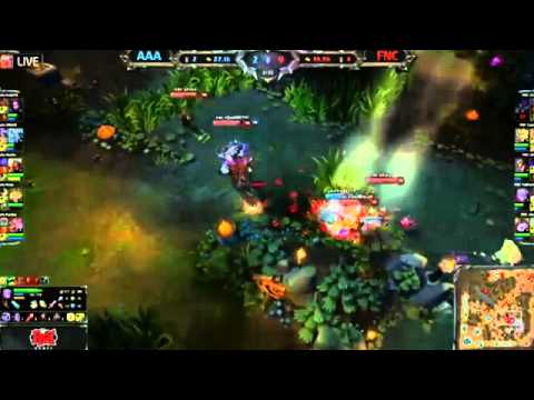 AAA Vs Fnatic Xpeke Twisted Fate Soaz Khazix   Fan Made Highlights   EU LCS W7D1 2013 MUST SEE