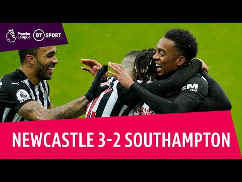 Newcastle vs Southampton (3-2) | NINE-man Newcastle hold out for victory | Premier League Highlights