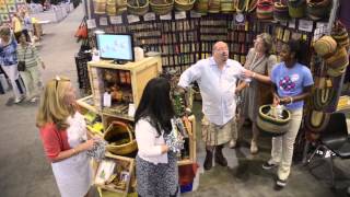 preview picture of video 'Akonye Kena POP-UP-PARTY!!! 2014 AQS QuiltWeek® Charlotte, NC'