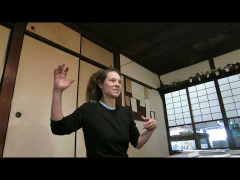 Sabine Timoteo in the "bird cage"