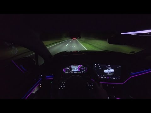 2025 VW Touareg V6 TDI 286PS - IQ. Light night drive | POV