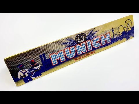Toblerone Swiss Chocolate with Honey and Almond Nougat Bar "Munich" 360g