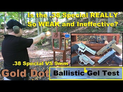 Is the .38 Special REALLY So WEAK and Ineffective? 9mm VS .38 Special Speer Gold Dot Ballistic Test