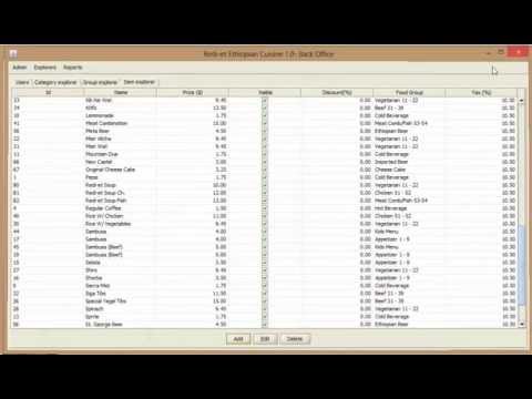 Floreant POS video 2 - For Administrators