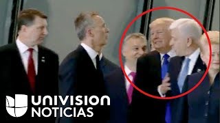 ¿Trump empujó a un líder de la OTAN para posicionarse al frente de todos?