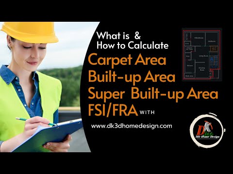 What is Carpet area ,Build up area ,Super Build up area & FSI & How Its Calculate (English)
