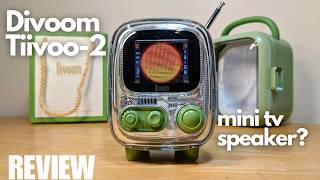 REVIEW: Divoom Tiivoo-2 Portable Mini Bluetooth Speaker - Pixel Art FM Radio? (Retro Mini TV Design)