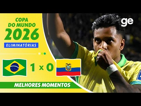 Gols e lances de Brasil x Equador