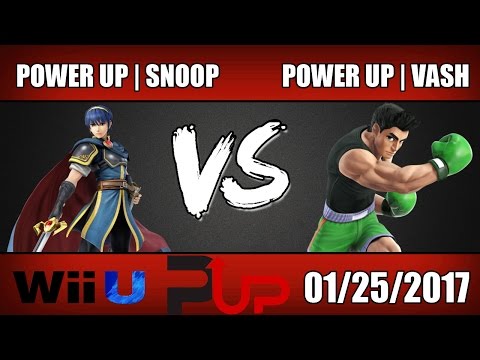 PowerUp | Snoop (Marth/Yoshi) vs PowerUp | Vash (Little Mac) - Wii U Losers 8ths - SOS