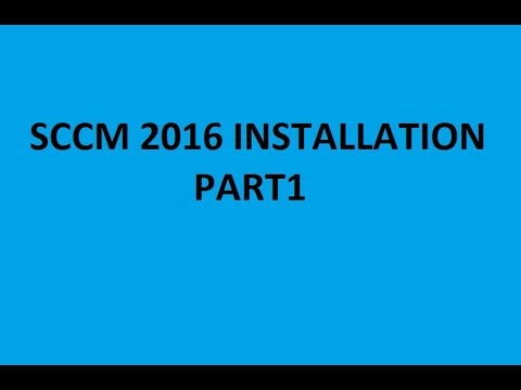 SCCM 2016 INSTALLATION PART1 | Installing Prerequisites for SCCM 2016