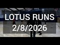 LOTUS RUNS 2 8 2026