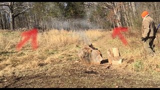 Mysterious Force In Forest Throws Firewood At Camera Nearly Rips Axe From Woodsman&#39;s Hands