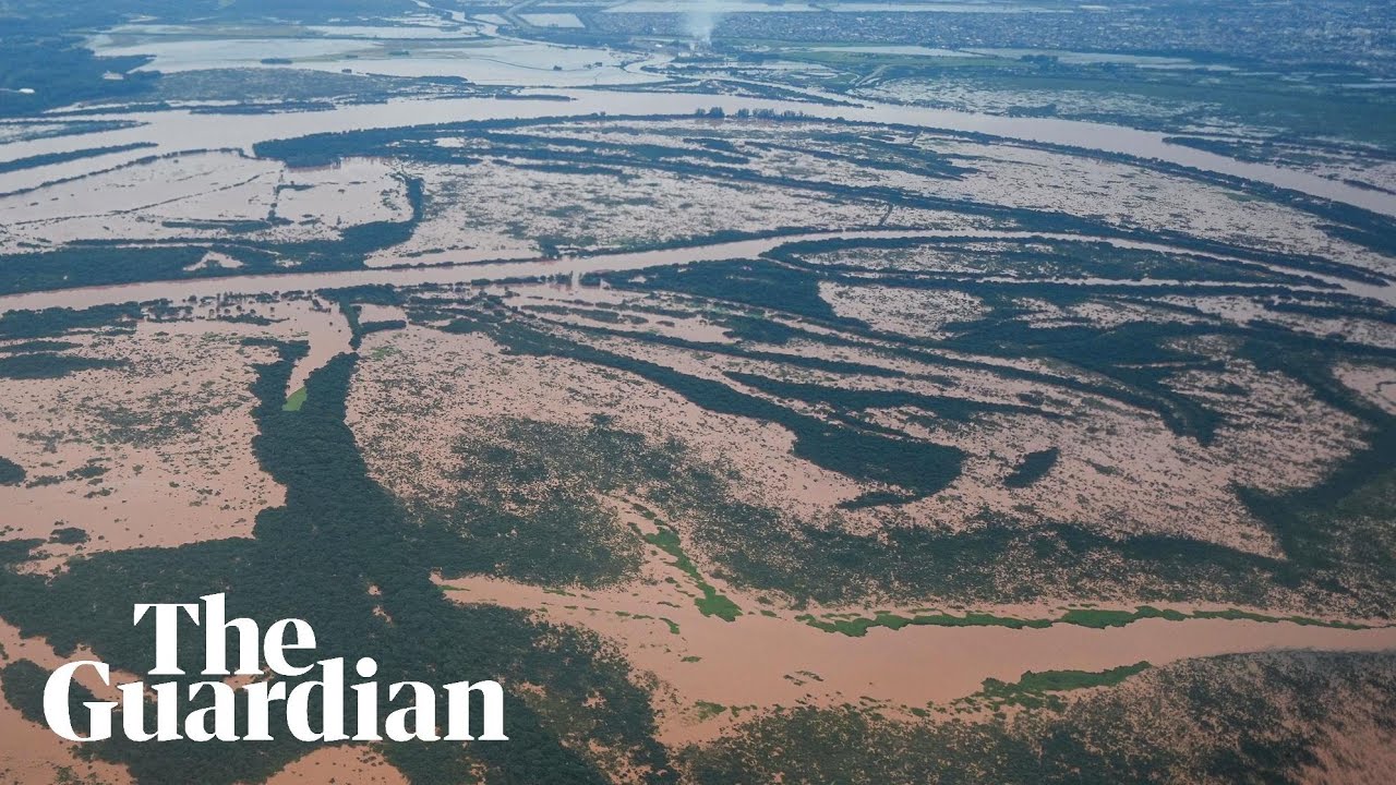 Aerial footage shows scale of flooding in Brazil's Rio Grande do Sul