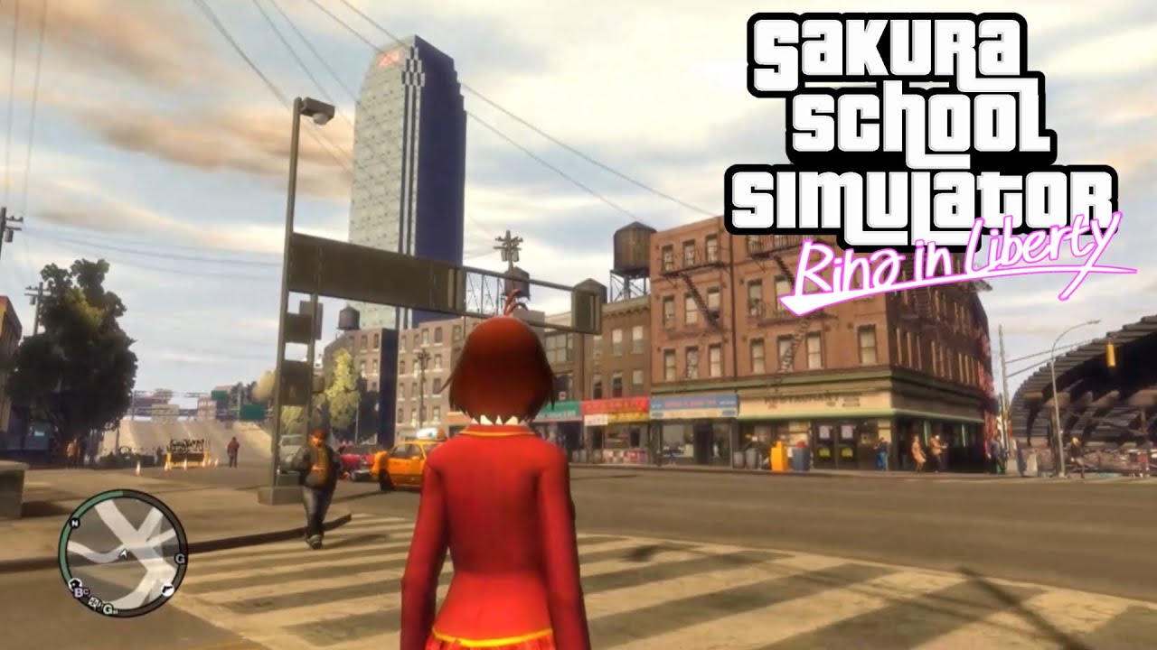 Rina Tamaki in Grand Theft Auto - SAKURA School Simulator / Grand Theft Auto IV