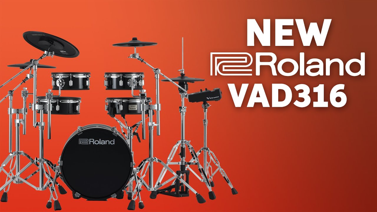 Roland V-Drums Acoustic Design VAD316 Electronic Drum Set Demo - YouTube