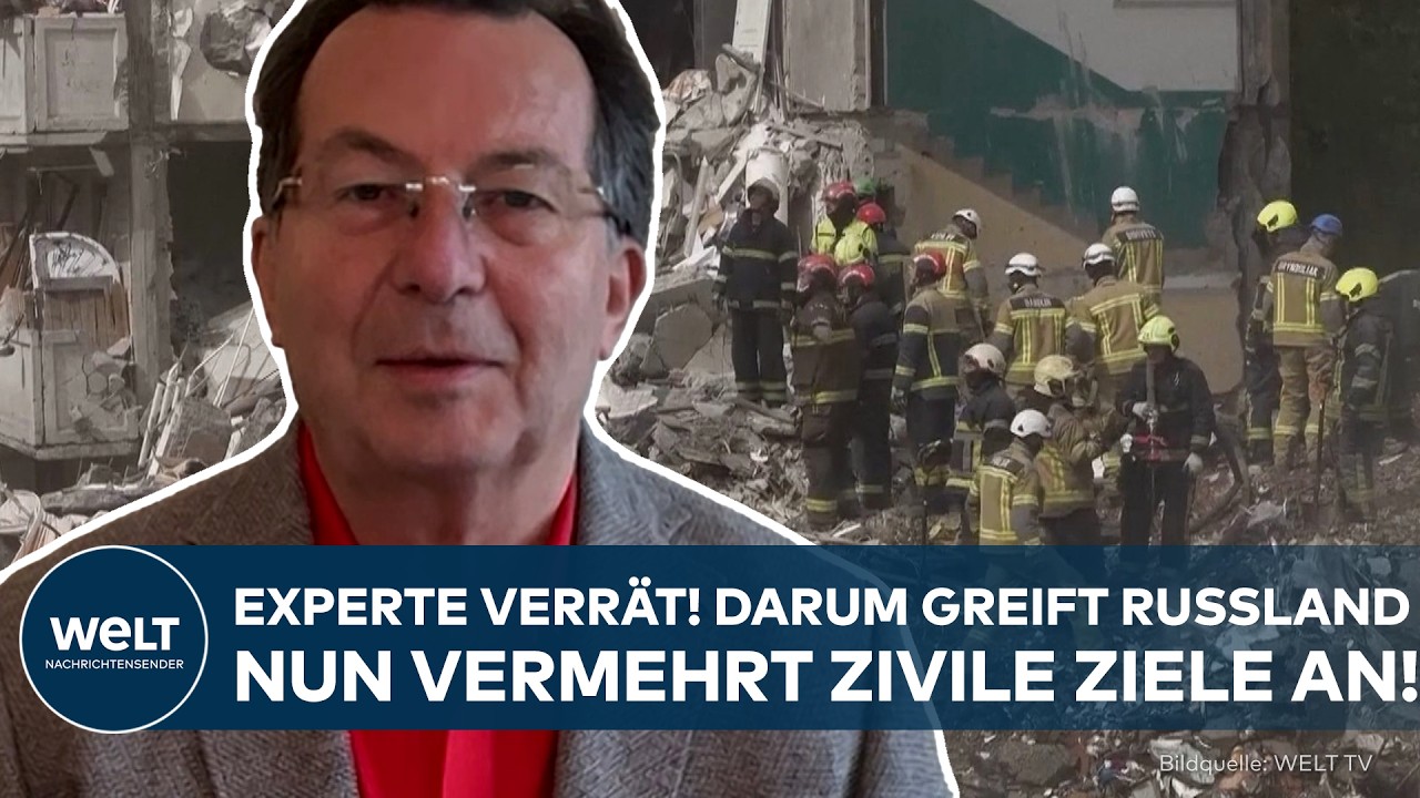 UKRAINE-KRIEG: Angriff auf Kiew! Experte verrät! Darum greift Russland nun vermehrt zivile Ziele an!