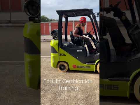 Forklift certification training￼