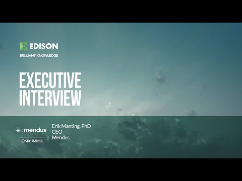 Executive interview with Erik Manting PhD, CEO of Mendus