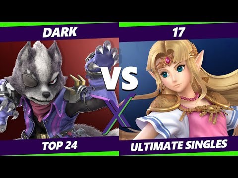 S@X 345 Top 24 - Dark (Snake, Wolf) Vs. 17 (Zelda) Smash Ultimate - SSBU