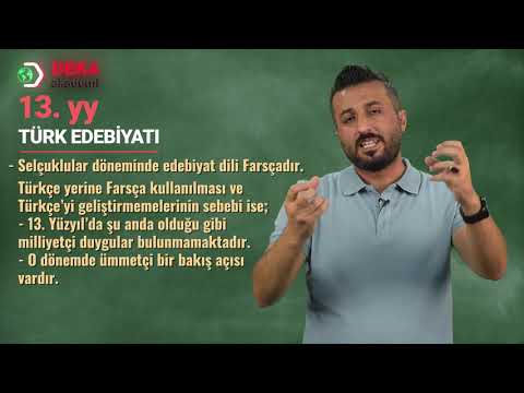 001 - Edebiyat ÖABT - 13. ASIR TÜRK EDEBİYATI - Doç. Dr. Taner Gök