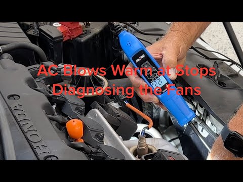 AC Blows Warm When Idling or When at stopped? Honda Civic Cooling Fan Diagnosis & FIX