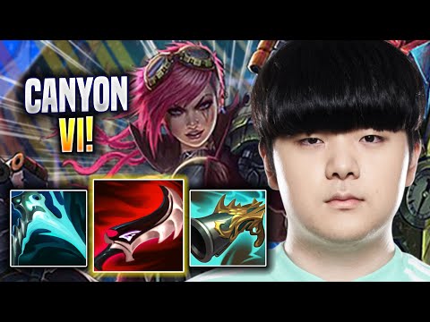 CANYON IS A GOD WITH VI! - DK Canyon Plays Vi JUNGLE vs Qiyana! | Season 2022