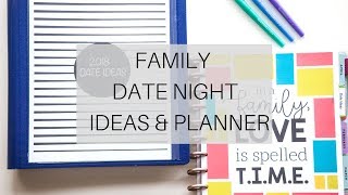 FAMILY DATE NIGHT IDEAS AND PLANNER | PLAN