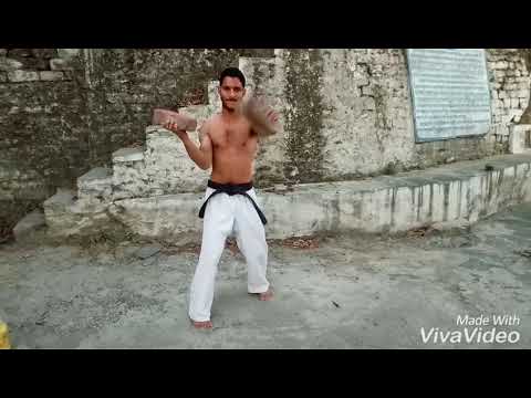 Goju-ryu Hojo undo (traditional karate body conditioning)chishi practice