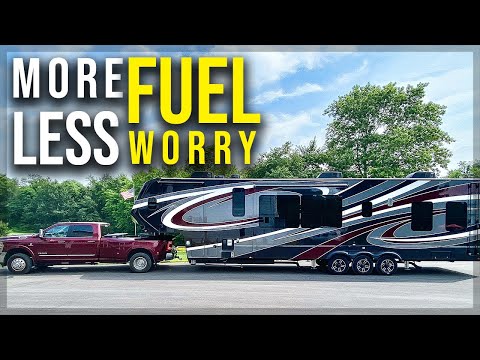 Go FURTHER while Towing Your RV! // RAM 3500 Titan 55 Gallon Fuel Tank