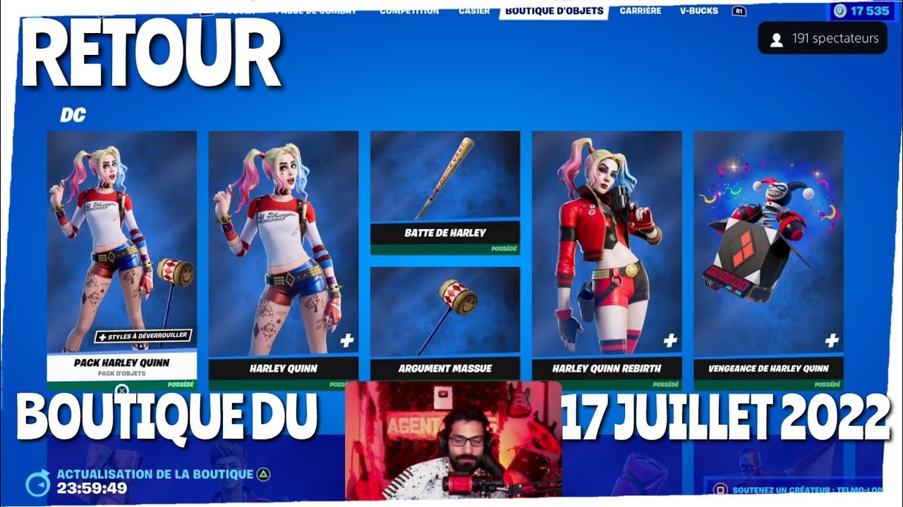 🔴 Boutique FORTNITE du 17 juillet, item shop july 17