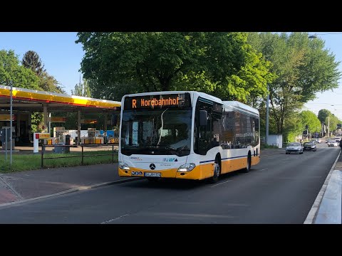 Mitfahrt auf der Linie R im Citaro C2 LE von Windmühle bis Nordbahnhof