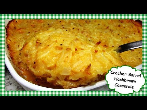 Copycat CRACKER BARREL Hashbrown Casserole ~ Frozen Hash Browns Recipe