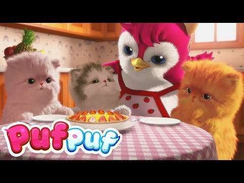 Trei pisicuțe + Cântece ritmate pentru copii Puf Puf