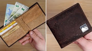 Nachhaltig und modern! Klassische Geldbörse (Slim Wallet) aus KORK von Natventure // DEUTSCH