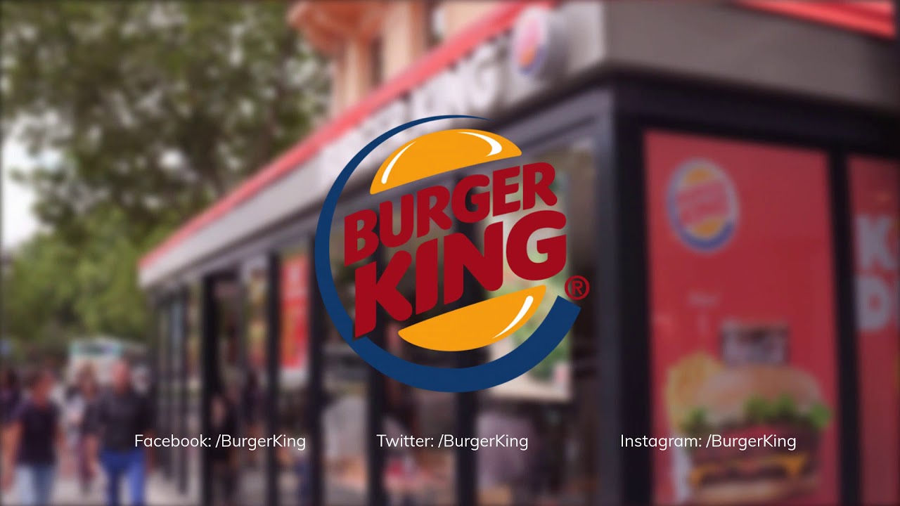 Burger King - Transparent PNG on a video background