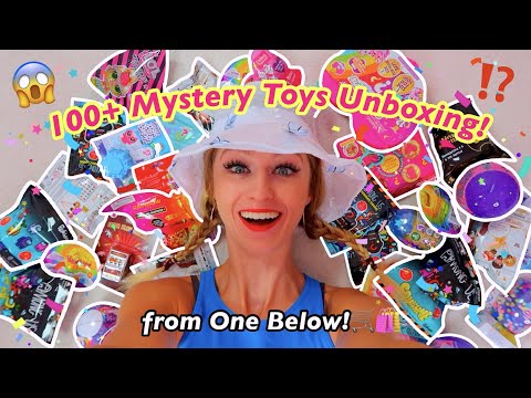 UNBOXING 100+ MYSTERY TOYS AND BLIND BAGS FROM ONE BELOW!!😱🛒✨ (OUR BIGGEST HAUL YET!🫢🎁)