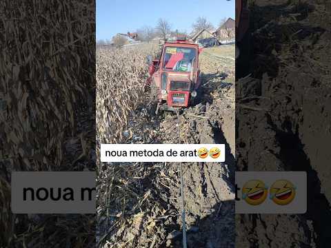 noua metoda de arat cu tractorul 😲 #agricultura #tractor #viatalatara #johndeeretractor #romania