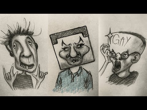 CRAZIEST & WEIRDEST Scribbling Drawings | Best Compilation 2025 #3