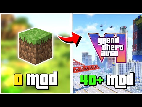 Insane Minecraft Transformation: GTA 6 Mods!