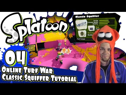 Splatoon Online Turf War Part 4 - Classic Squiffer Tutorial! [FaceCam + HD1080p + GamePad]