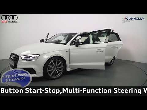 CMG AUDI BALLINA 182D7835 AUDI A3 Saloon 1 6TDI 116bhp S LINE BLACK EDITION,MANUAL,WHITE