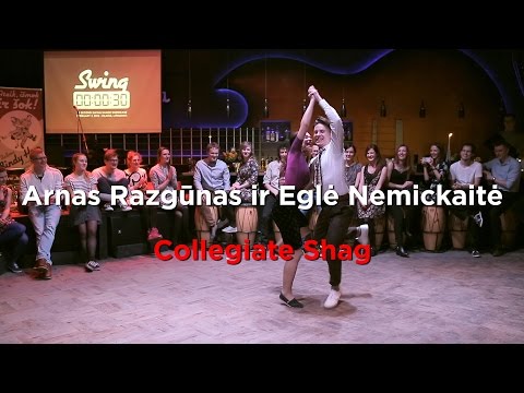 Arnas Razgūnas & Eglė Nemickaitė - Collegiate Shag performance - 30 Second Swing Dance Showcase 2015