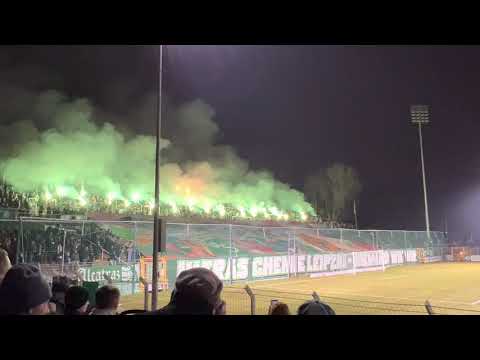 BSG Chemie Leipzig- BFC Dynamo (1:1) Pyro/ Choreografie