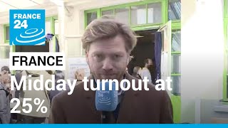 Participação de 25% ao meio-dia no primeiro turno das eleições presidenciais francesas • FRANCE 24 English