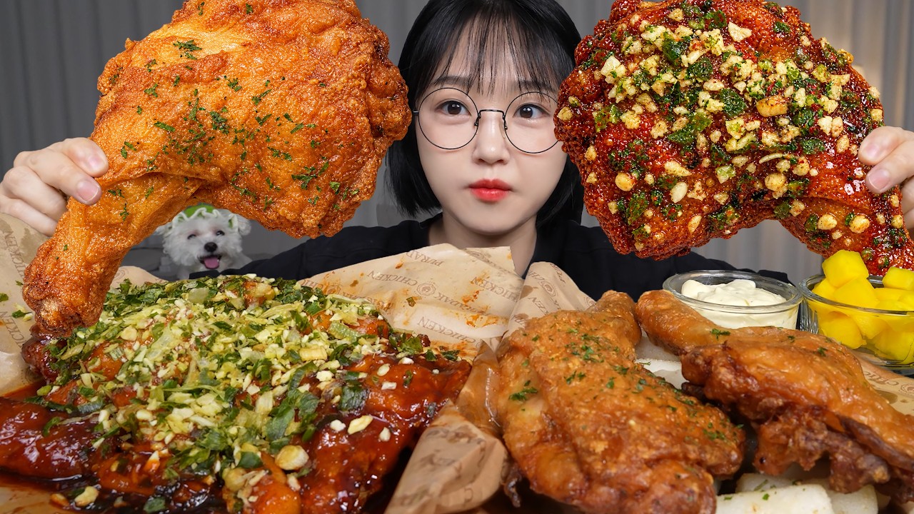 치킨 한 마리 3만원 시대🔥푸라닭 쿼터레그 먹방🍗PURADAK Quarter Leg Chicken Mukbang ASMR