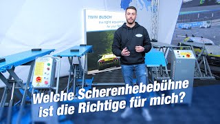 Welche Scherenhebebühne ist die Richtige für mich? - Produktberatung von TWIN BUSCH®